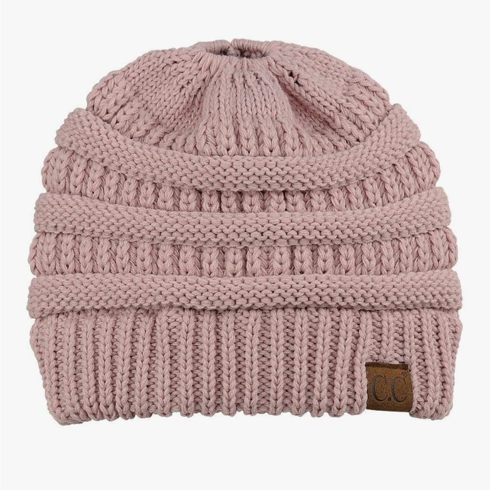 C.C. Messy Bun or Ponytail
Beanie Hat